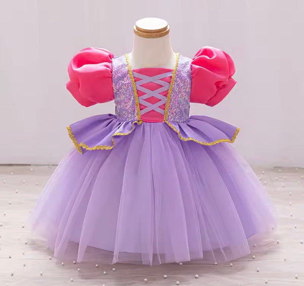 New Mini Baby Rapunzel Luxe Princess Birthday Party Dress