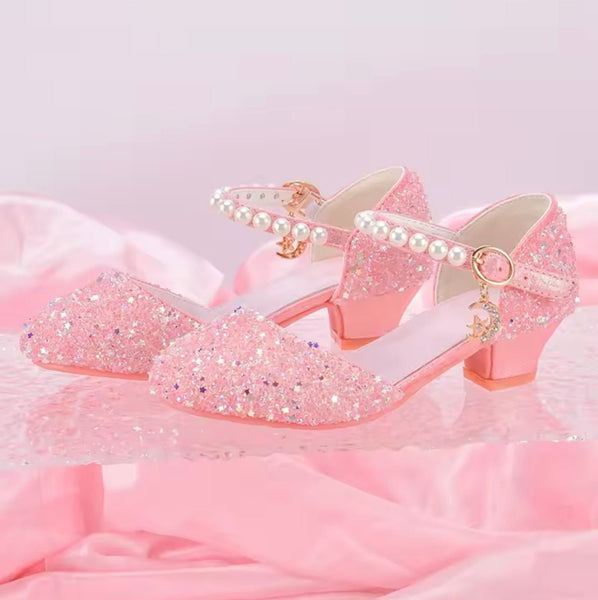 Glinda Little Girls High Heel Princess Birthday Girl Shoe