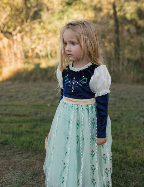 Enchanted Anna Princess Long Sleeve Party Dress Costume