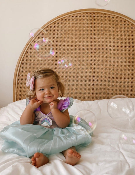 Seashell Mermaid Girls Birthday Party Dress