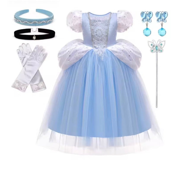 Once Upon a Cinderella Princess Luxe Dress & Accessories