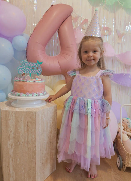 Fairyfloss Mermaid Princess Birthday Party Dress