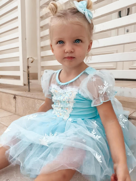 Snow Elsa Princess Birthday Tutu