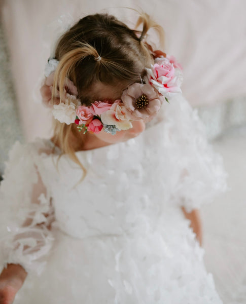Vintage Floral Birthday Flower Crown