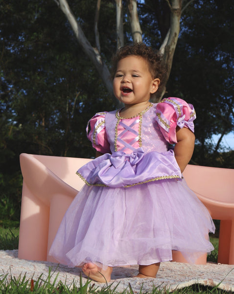 Mini Baby Rapunzel Luxe Princess Birthday Party Dress