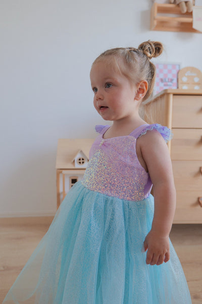Magical Pearl Mermaid Ariel Princess Party Dress