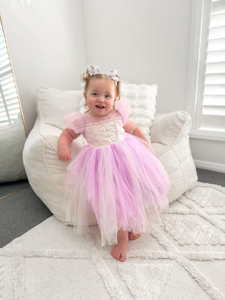 Whimsical Rapunzel Princess Puff Sleeve Party Dress Costume
