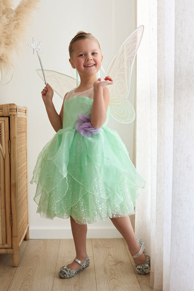Original Tinkerbell Fairy Princess Dress & matching Wings