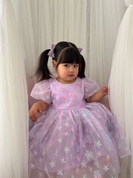 Enchanted Bloom Floral Birthday Party Dress