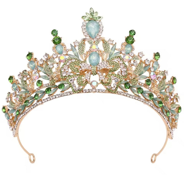 Princess Luxe Tiara Birthday Crown - Green