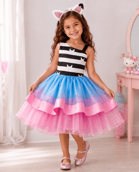Original Gabby’s Cat Bow Tulle Dress Costume Set